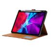 iPad Pro 13 2024 Rose Gold Leather Flip Case with Calf Texture - 5