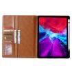 iPad Pro 13 2024 Black Leather Flip Case with Knead Skin Texture - 5