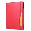 iPad Pro 13 2024 Red Leather Flip Case - Knead Skin Texture - 2