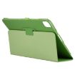 iPad Pro 13 2024 Green Litchi Texture Leather Tablet Case - 6