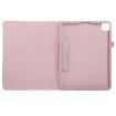 iPad Pro 13 2024 Pink Litchi Texture Leather Tablet Case - 4