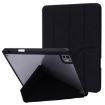 iPad Pro 13 2024 Black Acrylic Leather Tablet Case - Transparent - 1