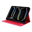 iPad Pro 13 2024 Red Fabric Leather Tablet Case - 4