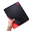 iPad Pro 13 2024 Red Fabric Leather Tablet Case - 7