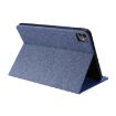 iPad Pro 13 2024 Fabric Leather Case - Blue Tablet Cover - 6