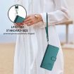 Xiaomi 14 Ultra 5G Peacock Green RFID Leather Case with Lanyard - 7