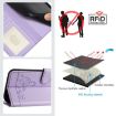 Xiaomi 14 Ultra 5G Purple RFID Leather Case with Cat Rat Pattern & Lanyard - 5