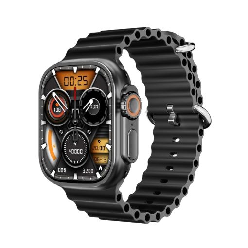 WS12 ULTRA 2 Sport Smart Watch 2.2" - Health Monitor, Bluetooth Call, Black - 1