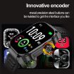 G40S 2.06" IP67 BT5.2 Sport Smart Watch - Health Monitor, Black - 5