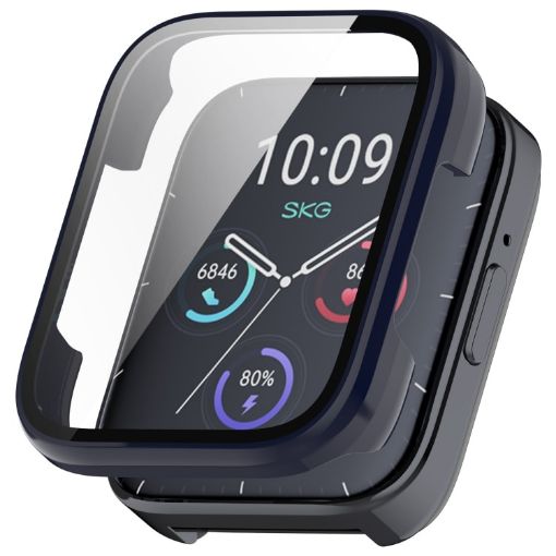 SKG V9 PC + Tempered Film Watch Protective Case - Ink Blue - 1
