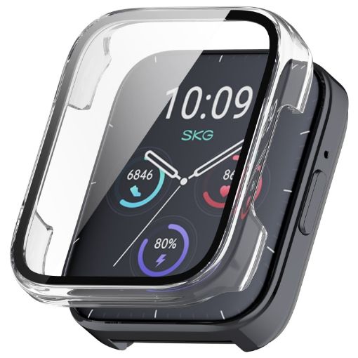 SKG V9 PC + Tempered Film Watch Protective Case - Transparent - 1