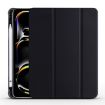 iPad Pro 13 2024 TPU Leather Smart Case with Pen Slot - Black - 1