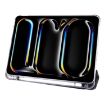 iPad Pro 13 2024 TPU Leather Smart Case with Pen Slot - Black - 5