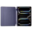 iPad Pro 13 2024 Lavender Purple TPU Leather Case with Pen Slot - 3