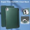 iPad Pro 13 2024 Dark Green Frosted Smart Leather Tablet Case - 5