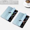 iPad Pro 13 2024 Sky Blue Frosted Smart Leather Tablet Case - 2