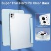 iPad Pro 13 2024 Sky Blue Frosted Smart Leather Tablet Case - 5