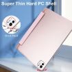 iPad Pro 13 2024 Rose Gold Smart Leather Case - 3-Fold Frosted Cover - 6