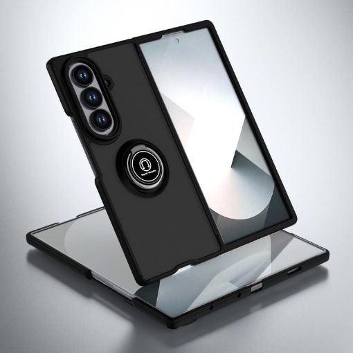 Samsung Galaxy Z Fold7 Q Shadow 1 Series TPU PC Case with Ring Black - 1