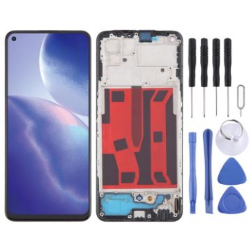 OPPO A95 5G OLED LCD Screen Digitizer Assembly with Frame Replacement - 1
