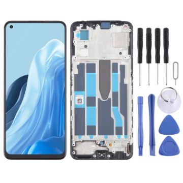OPPO Find X5 Lite OLED LCD Screen Digitizer Assembly with Frame - 1