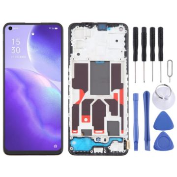 OPPO Find X3 Lite OLED LCD Screen Digitizer Assembly with Frame - 1