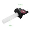 Off-road Motorcycle 22mm Throttle Clamp Hand Grip Red/Silver Cable - 3