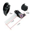 Off-road Motorcycle 22mm Throttle Clamp Hand Grip Red/Silver Cable - 4
