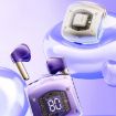 ROCK RAU0766 Beige Bubble Transparent TWS Bluetooth Earphone with Lanyard - 2