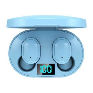 E6S LED Display TWS Wireless Bluetooth Earphone - Blue - 1