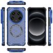 Xiaomi 14 Ultra Blue Shockproof Case with Honeycomb Magnetic Ring - 4