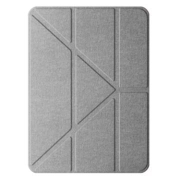 iPad Pro 13 2024 Mutural Multi-fold Smart Leather Case - Grey - 1