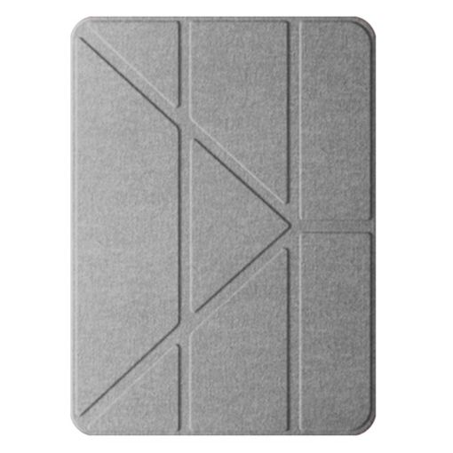 iPad Pro 13 2024 Mutural Multi-fold Smart Leather Case - Grey - 1