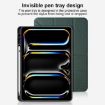 iPad Pro 13 2024 Green Mutural Multi-fold Smart Leather Case - 8