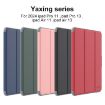 iPad Pro 13 2024 Red Leather Smart Case - Mutural PC Hybrid TPU - 2