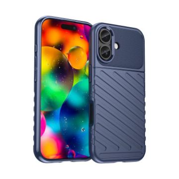 iPhone 17 Thunderbolt Shockproof Soft TPU Case - Blue - 1
