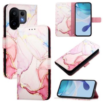 Vivo S30 PT003 Rose Gold Marble Flip Leather Phone Case - 1