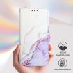 Vivo S30 Pro Mini PT003 Marble Flip Leather Case - White Purple - 4