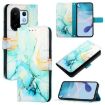 Vivo S30 Pro Mini PT003 Green Marble Flip Leather Phone Case - 1