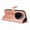 Xiaomi 14 Ultra Rose Gold Swallowtail Butterfly Embossed Leather Case - 5