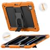 iPad Pro 13 2024 Orange Silicone Tablet Case with Strap & Holder - 1