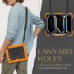 iPad Pro 13 2024 Orange Silicone Tablet Case with Strap & Holder - 8