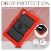 iPad Pro 13 2024 Red Silicone Tablet Case with Strap & Holder - 6