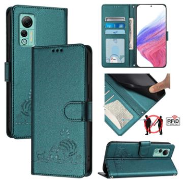 Ulefone Note 14 Peacock Green RFID Leather Case with Lanyard - 1