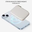 HS-005 MagSafe Magnetic Zipper Card Bag Phone Back Sticker White - 7