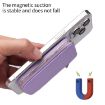 MagSafe Magnetic Zipper Card Bag Sticker for Mobile Phone - Light Purple - 3