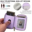 MagSafe Magnetic Zipper Card Bag Sticker for Mobile Phone - Light Purple - 5