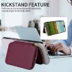 MagSafe Magnetic Zipper Card Bag for Mobile Phone - Wine Red HS-005 - 6