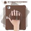 iPad Pro 13 2024 Case - Rotation Holder Silicone Hybrid PC (Chocolate) - 3