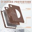 iPad Pro 13 2024 Case - Rotation Holder Silicone Hybrid PC (Chocolate) - 6